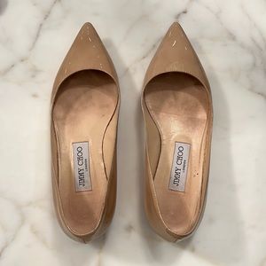 Jimmy Choo nude flats